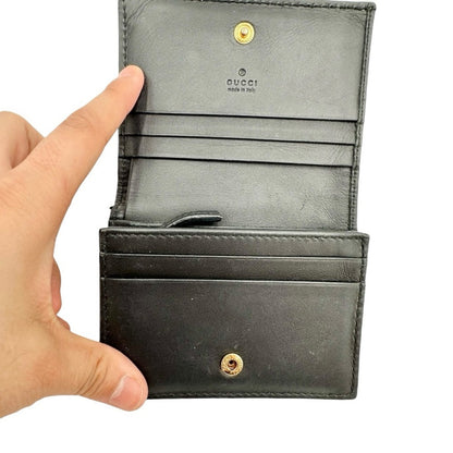 Gucci GG Supreme Bee Print Compact Bifold Wallet - Unisex