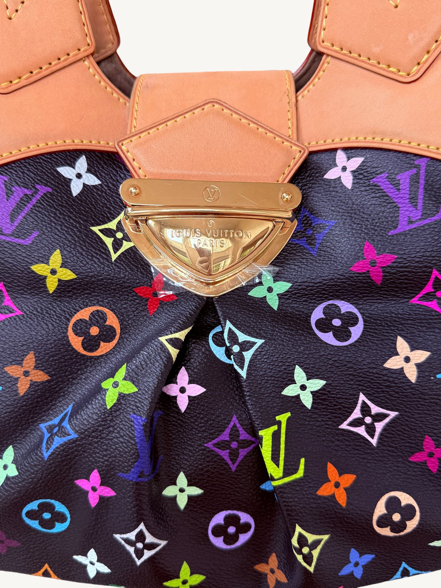Louis Vuitton Takashi Murakami Multicolore Ursula Bag Noir | Rare 2008 Collector Handbag