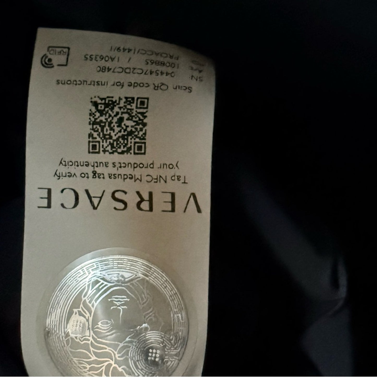 NWT Retail $1450 Versace La Medusa Palazzo Large Nylon Unisex Black Backpack