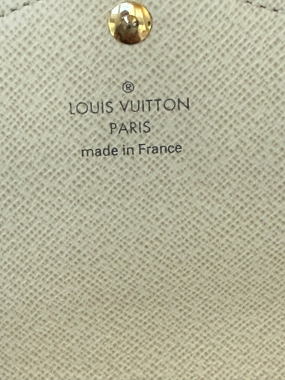 Louis Vuitton Damier Azur Sarah Long Wallet — Cream — Excellent Pre-Owned