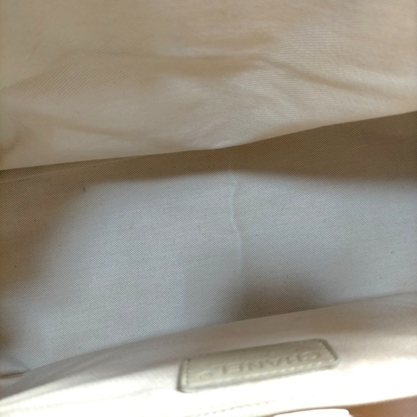 Chanel Chocolate Bar Cabas Net Beige Canvas & Quilted Leather Tote