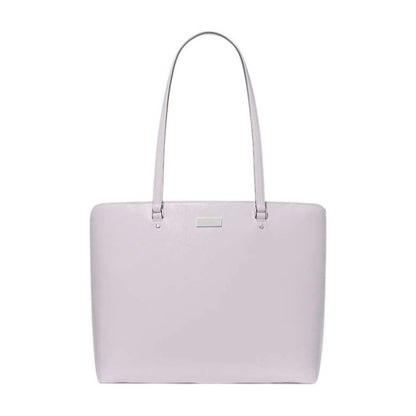Kate Spade Bridge Lilac Pale Lavender Crinkle Patent Large Tote NWT
