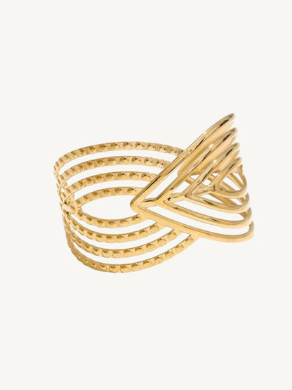The Aile — Sculptural Multi-Strand Open Cuff Bracelet