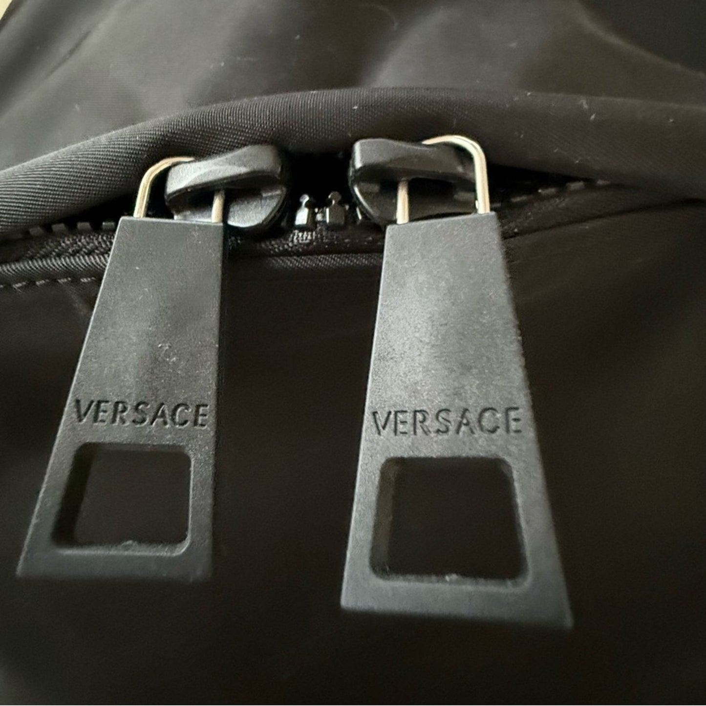 NWT Retail $1450 Versace La Medusa Palazzo Large Nylon Unisex Black Backpack