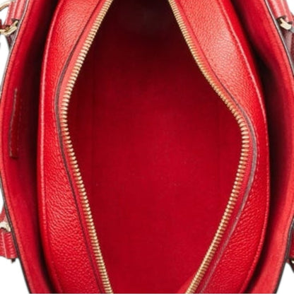 Like New Rare Louis Vuitton Alma B’N’B Monogram Cerise Red | LV Dome Satchel