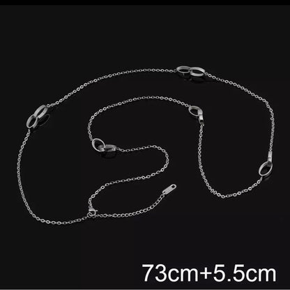 Milan Link Long Necklace – 18k PVD Gold-Plated or Stainless Steel