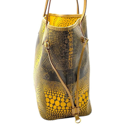 Louis Vuitton x Yayoi Kusama Limited Edition Yellow Waves Neverfull MM Tote