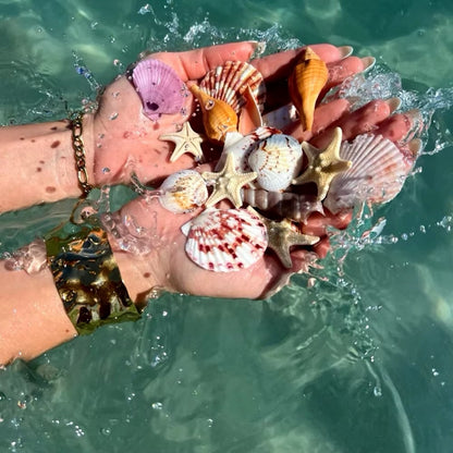 Santorini Cuff –18K Gold or Silver PVD Plated Stainless Steel Wide Cuff Bracelet