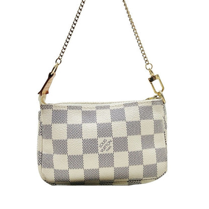 Louis Vuitton Mini Pochette Accessories Damier Azur N58010 Chain Pouch France