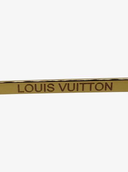 Louis Vuitton Z1127E Waimea Sunglasses — Black & Gold — Brown Gradient — Very Good Pre-Owned