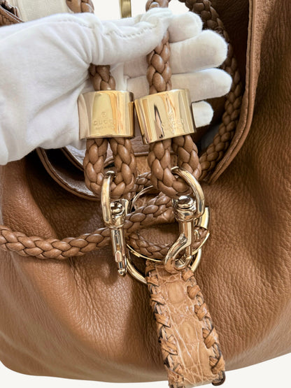 Gucci G Wave Large Hobo camel — additional exterior view | Shimmer & Shawls