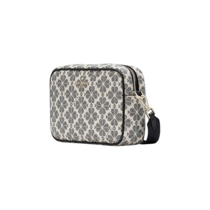 NWT Kate Spade Neutral and Black Spade Flower Camera Crossbody Bag