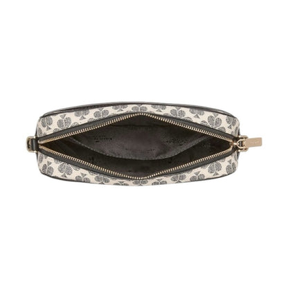 NWT Kate Spade Neutral and Black Spade Flower Camera Crossbody Bag