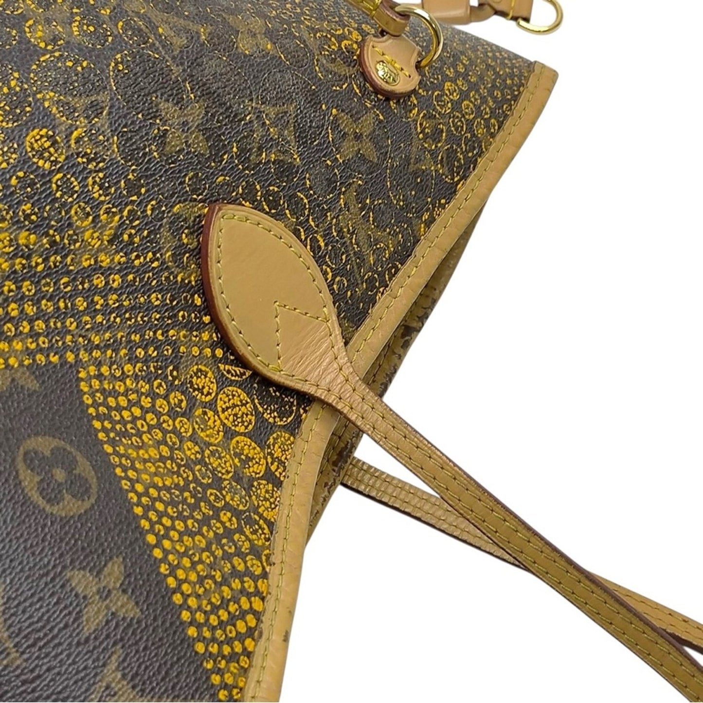 Louis Vuitton x Yayoi Kusama Limited Edition Yellow Waves Neverfull MM Tote