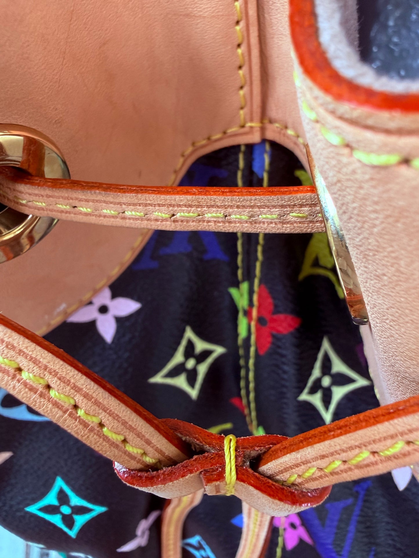 Louis Vuitton Takashi Murakami Multicolore Ursula Bag Noir | Rare 2008 Collector Handbag