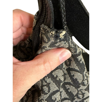 Christian Dior Y2K Vintage Trotter Crossbody Bag Black Diorissimo Galliano 2002