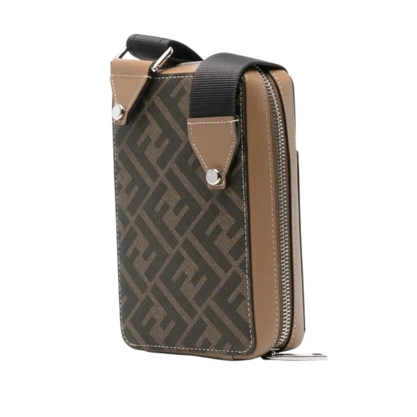 Retail $1,790 RARE NWT Fendi FF-Jacquard Leather Crossbody Bag (Unisex) W/ dust bag