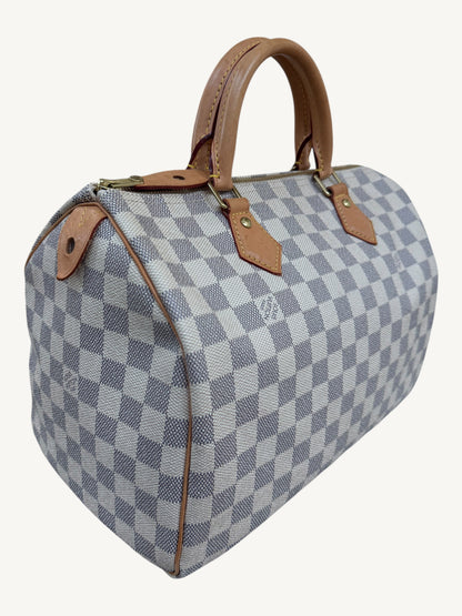 Louis Vuitton Damier Azur Speedy 30 — Excellent Pre-Owned Vintage