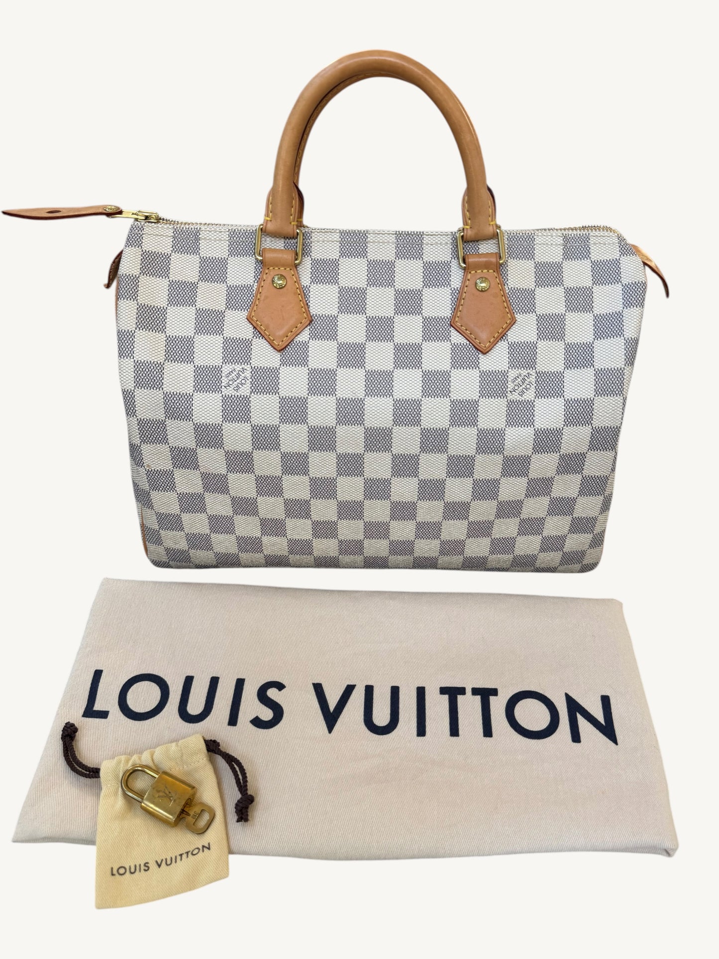 Louis Vuitton Damier Azur Speedy 30 — Excellent Pre-Owned Vintage