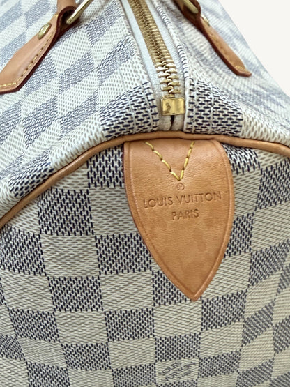 Louis Vuitton Damier Azur Speedy 30 — Excellent Pre-Owned Vintage