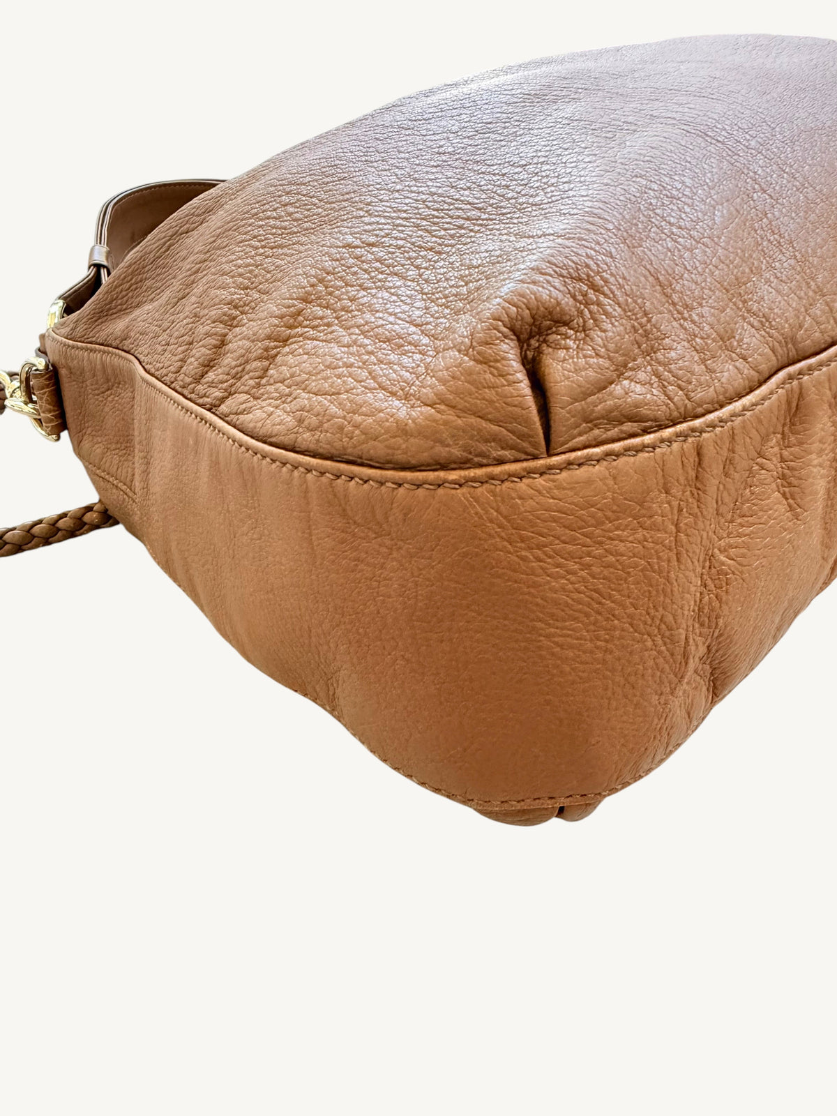 Gucci G Wave Large Hobo — braided strap and gold barrel hardware detail | Shimmer & Shawls