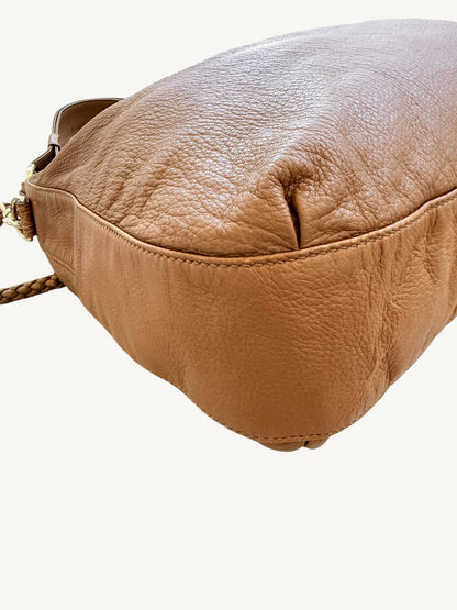 Gucci G Wave Large Hobo — braided strap and gold barrel hardware detail | Shimmer & Shawls