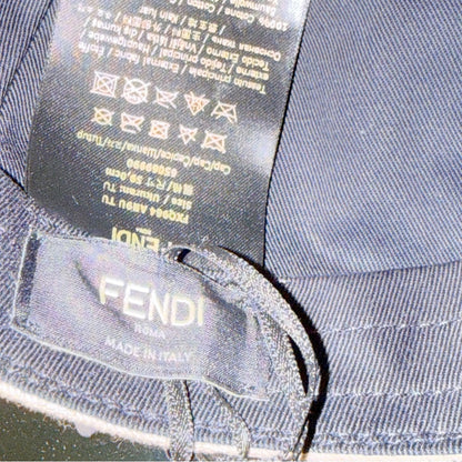 Fendi FF-Motif Cotton Baseball Cap – Beige (Unisex, Adjustable)