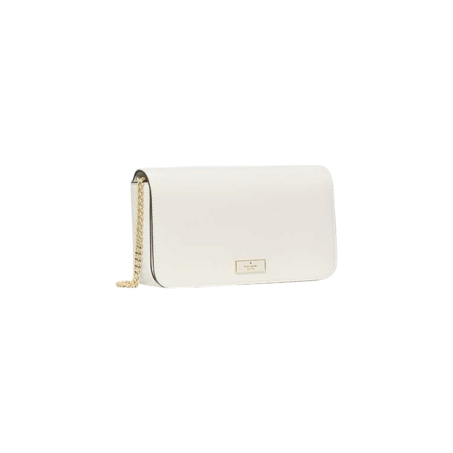 Kate Spade Bridget Cream and Gold Crinkle Patent Crossbody Meringue NWT