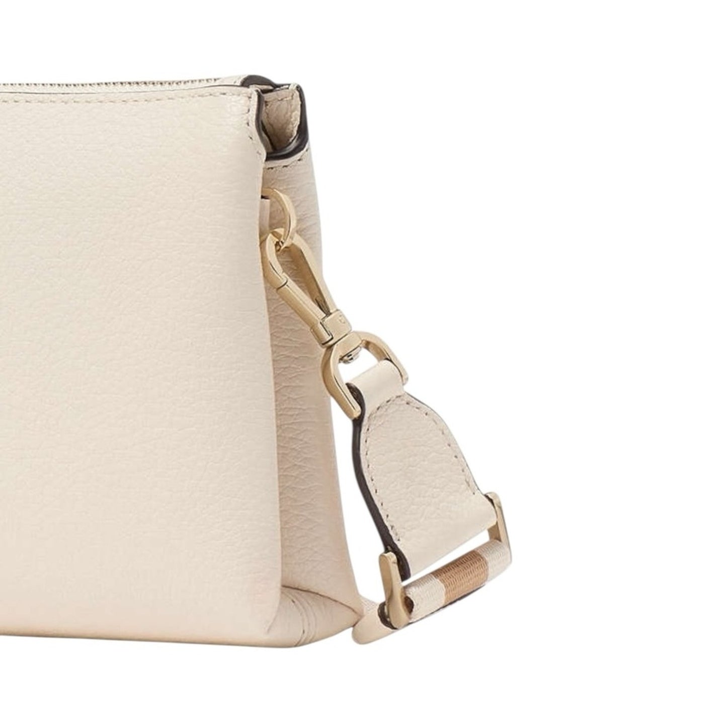 Kate Spade Cream Pebbled Leather Guitar Strap Crossbody – Emma NWT $299 Retaill