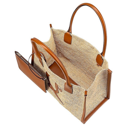 Christian Louboutin By My Side Large Raffia Tote Bag – Natural/Cuoio NWT
