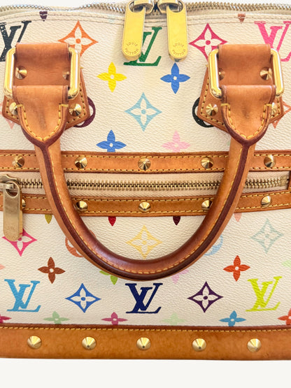 Louis Vuitton Alma MM — Multicolor White Monogram | Murakami Collaboration