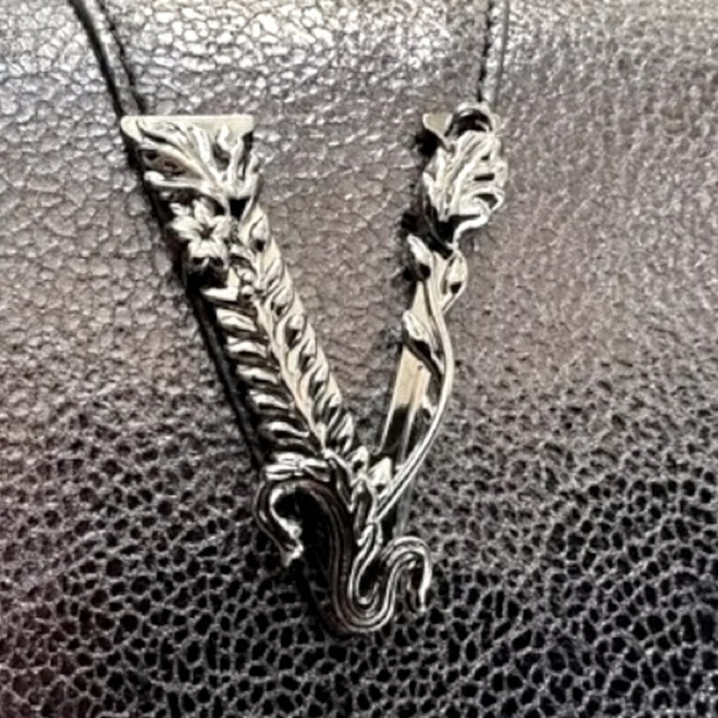 Versace Metallic Leather Virtus Bag – Gunmetal Hardware – NWT with Dust Bag