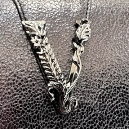 Versace Metallic Leather Virtus Bag – Gunmetal Hardware – NWT with Dust Bag