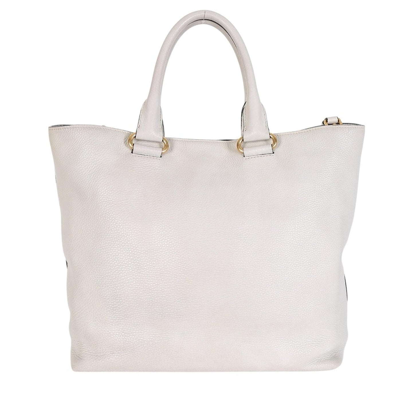 Prada Vitello Daino Front Pocket Shopping Bag in Ivory – Rare & Discontinued