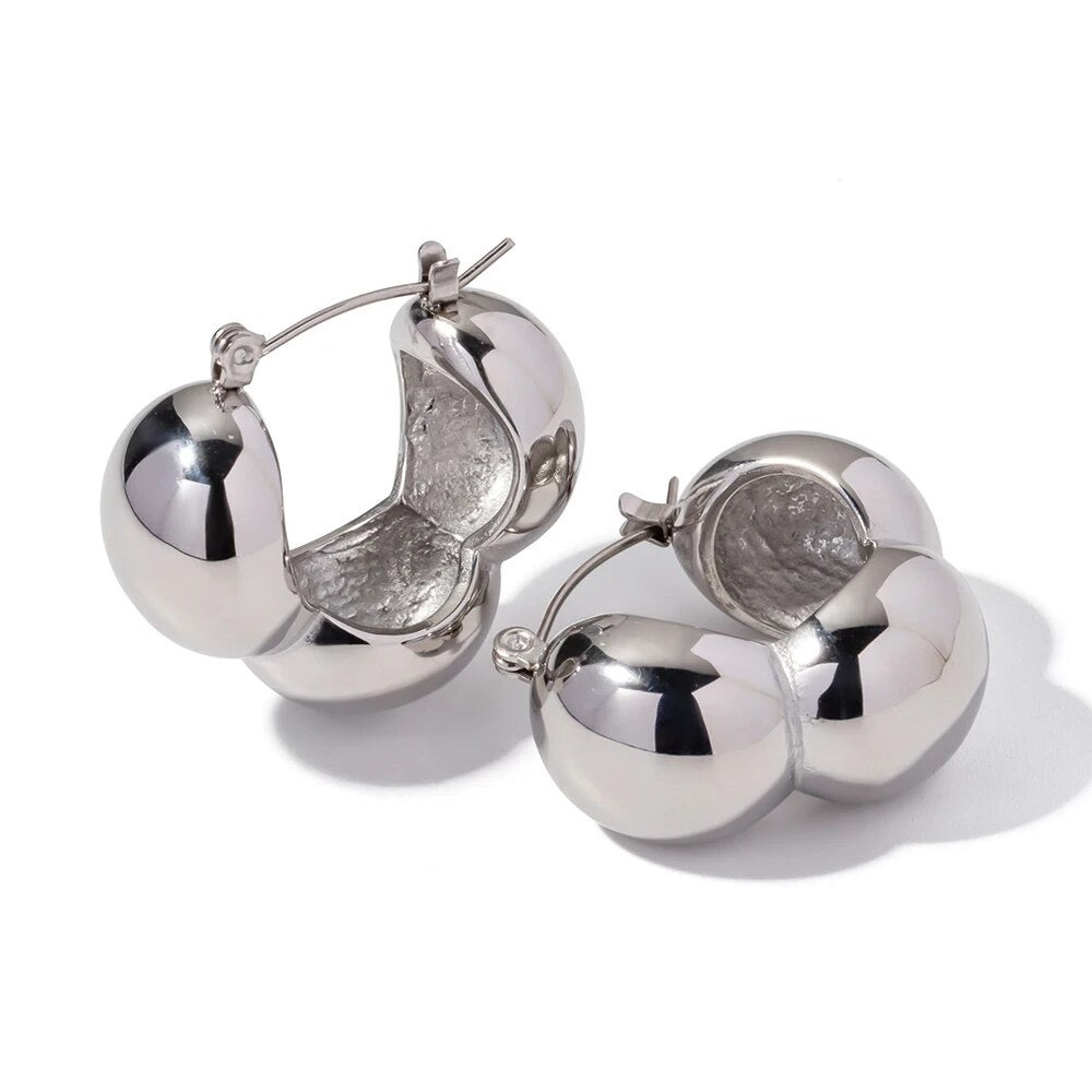 Silhouette Hoop Earrings
