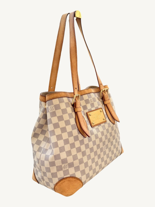 Louis Vuitton Hampstead MM — Damier Azur Shoulder Bag | Discontinued Style