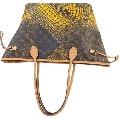 Louis Vuitton x Yayoi Kusama Limited Edition Yellow Waves Neverfull MM Tote