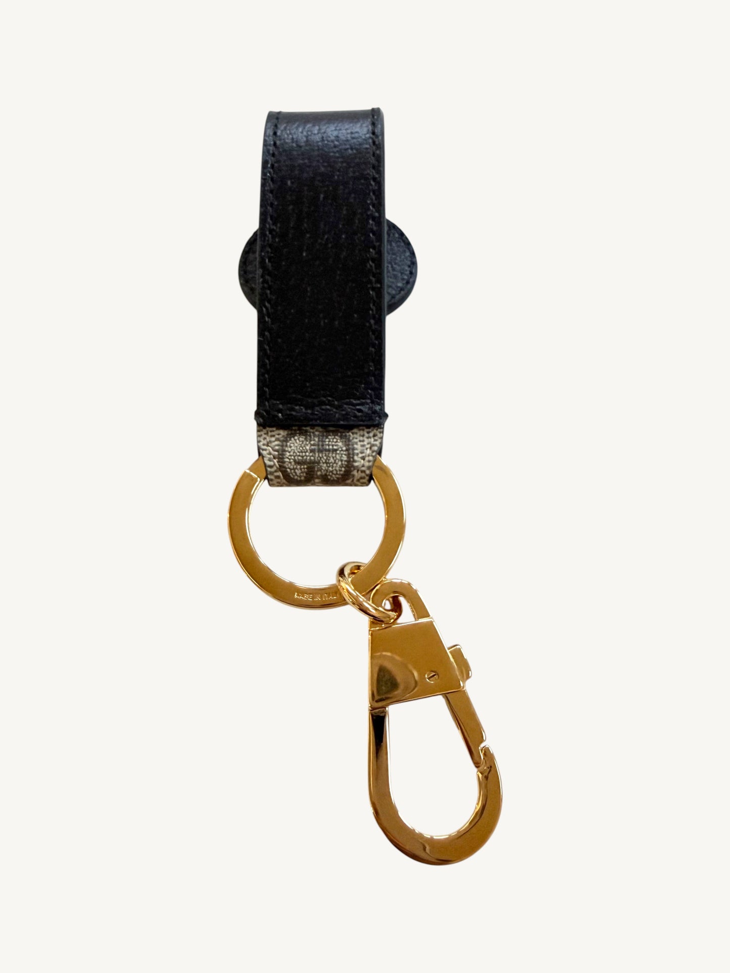 Gucci Interlocking G Key Ring Bag Charm — additional exterior view on white background | Shimmer & Shawls