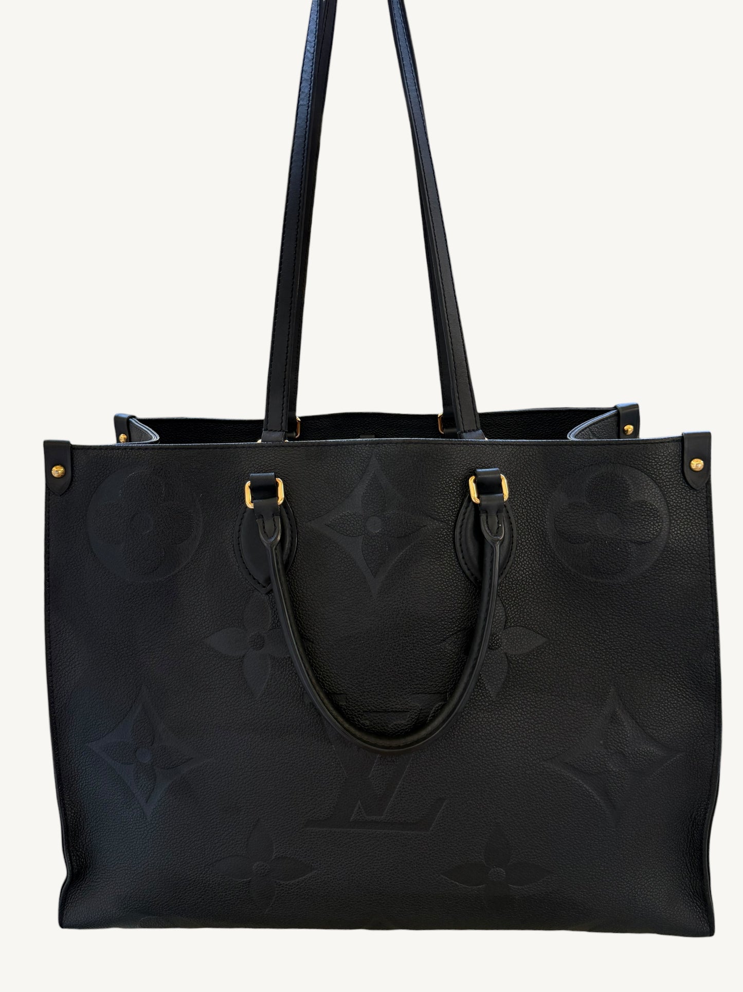 Louis Vuitton Monogram Empreinte On The Go GM — Noir — Excellent Like New