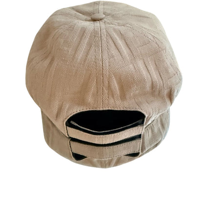 Fendi FF-Motif Cotton Baseball Cap – Beige (Unisex, Adjustable)