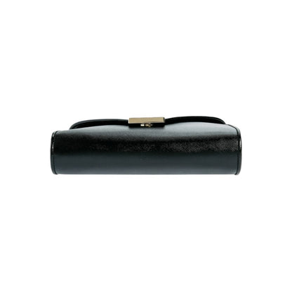Kate Spade Anna Black Leather Envelope Convertible Clutch Crossbody NWT $298