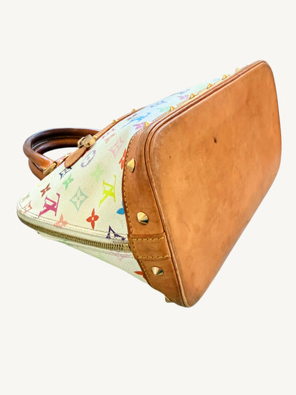 Louis Vuitton Alma MM — Multicolor White Monogram | Murakami Collaboration