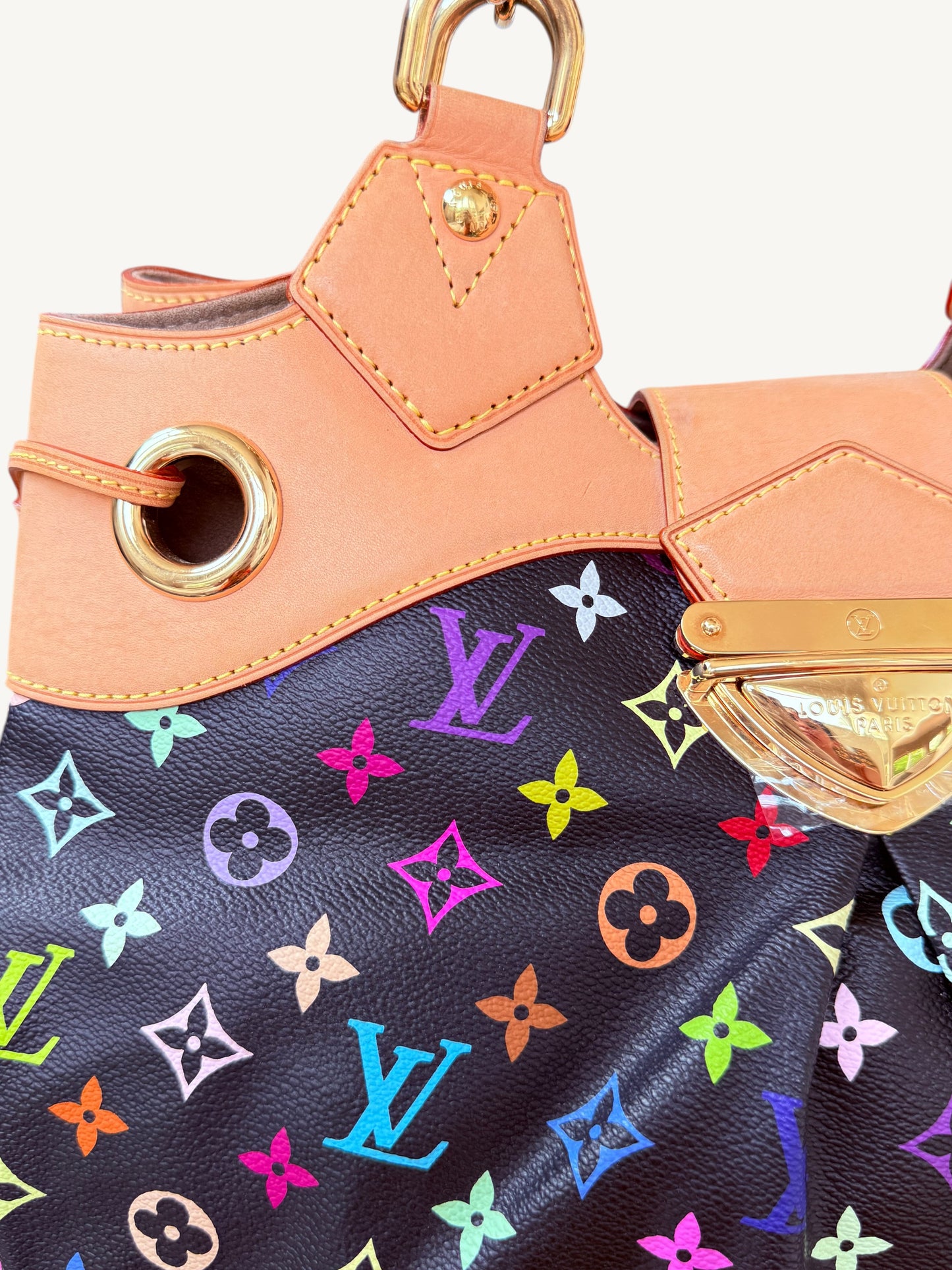 Louis Vuitton Takashi Murakami Multicolore Ursula Bag Noir | Rare 2008 Collector Handbag