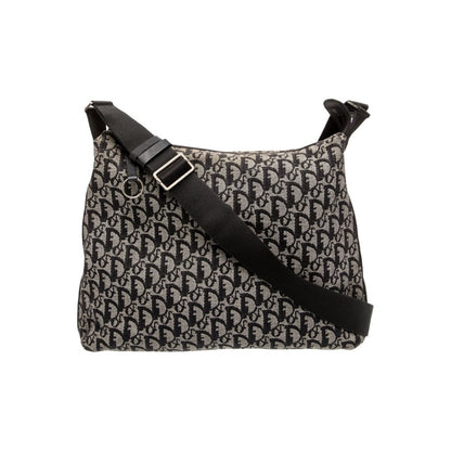 Christian Dior Y2K Vintage Trotter Crossbody Bag Black Diorissimo Galliano 2002