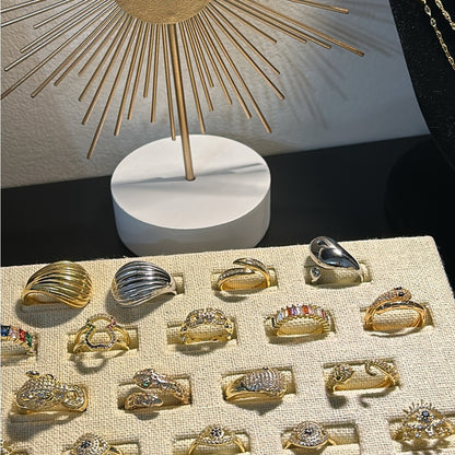 Retail $250+ MYSTERY JEWELRY BOX OF GOLD PLATED STAINLESS STEEL JEWELRY MIX