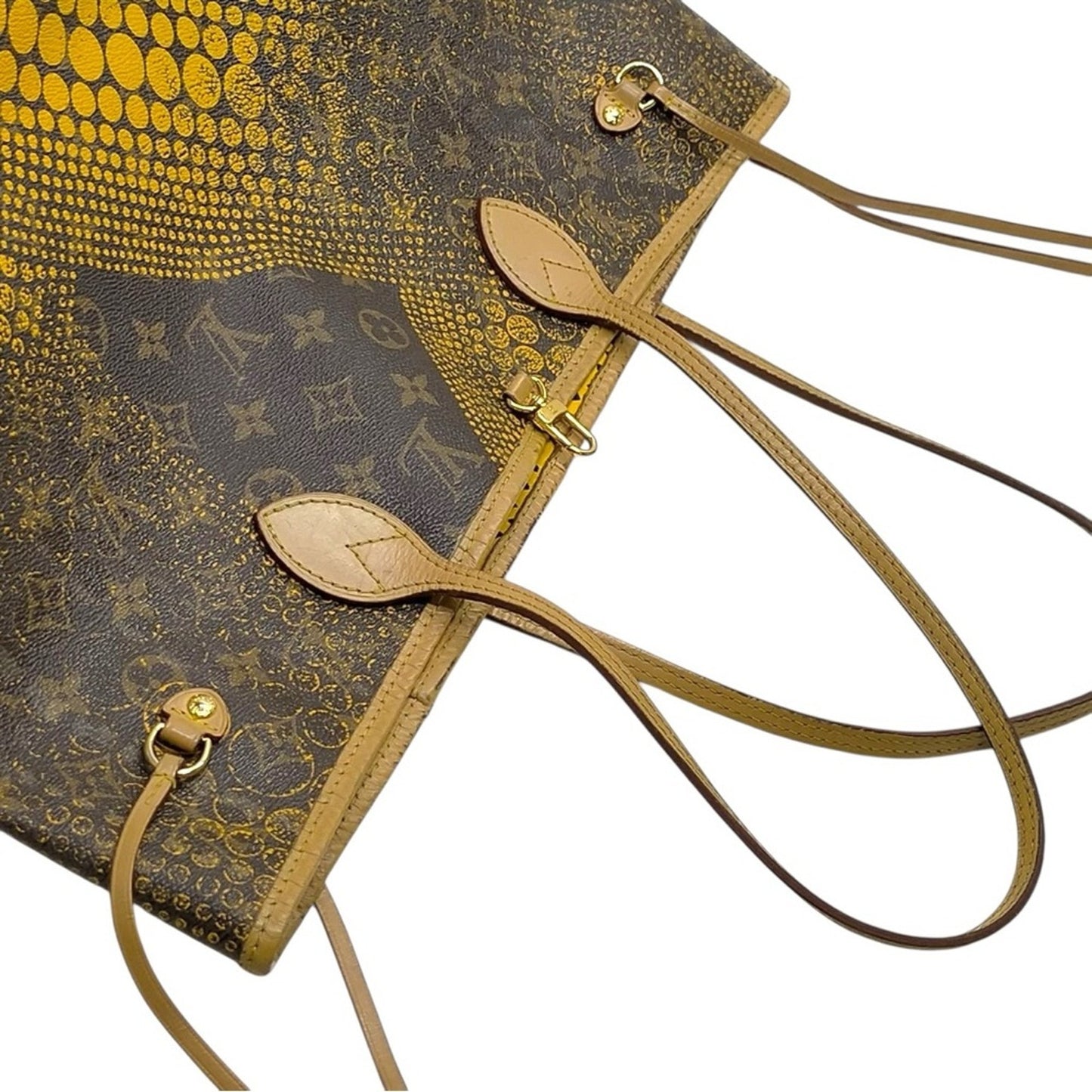 Louis Vuitton x Yayoi Kusama Limited Edition Yellow Waves Neverfull MM Tote
