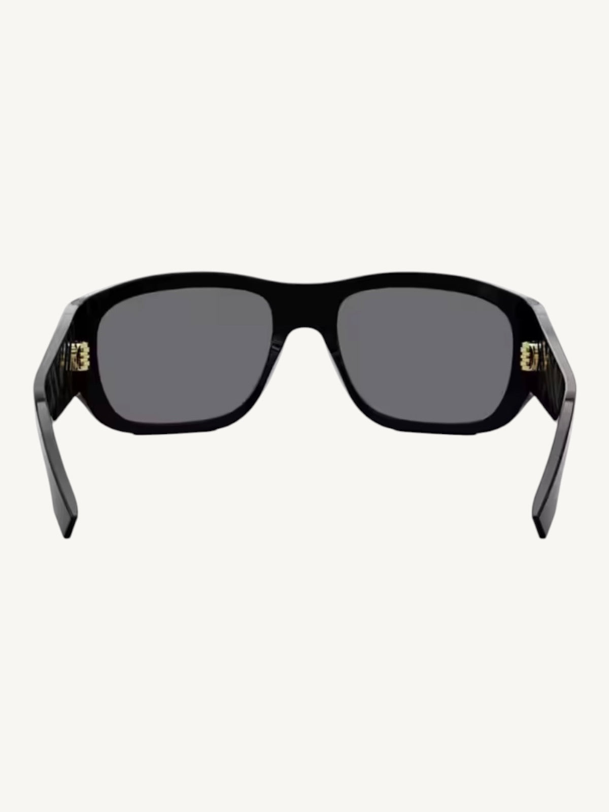 Fendi FE40117I Rectangle Sunglasses — Black Acetate / Smoke Lenses — New