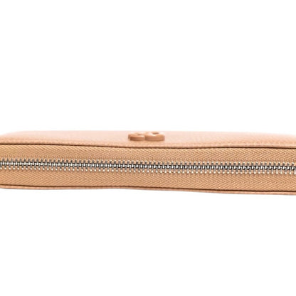 Like New Gucci GG Marmont Zip-Around Wallet – Beige Pebbled Leather