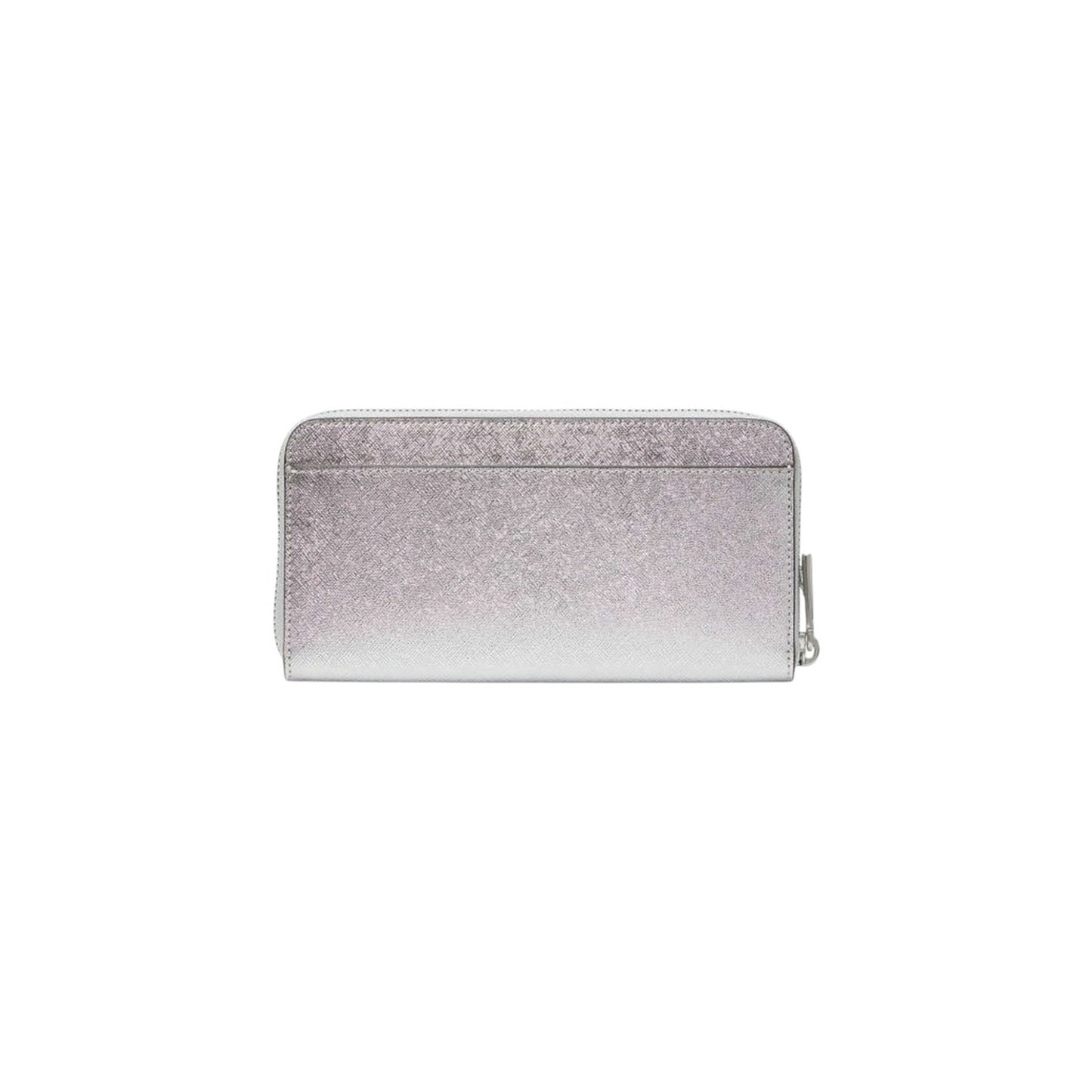 Kate Spade Kenzie Boxed Metallic Large Continental Wallet Lunar Light Silver NWT