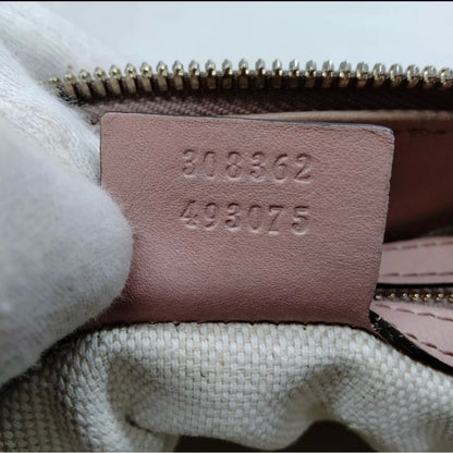 Gucci Soho Brown Patent Leather Satchel Crossbody Bag With Tassel Style 308362